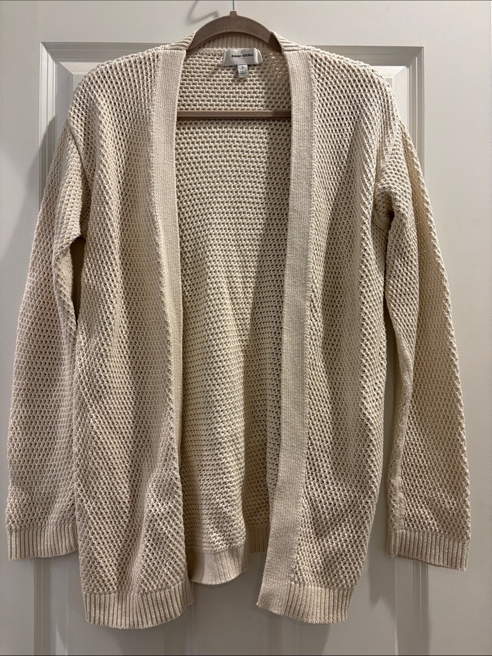 Banana Republic Cream Knit Cardigan